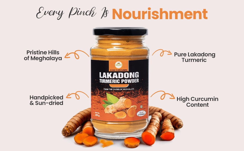 AZUNO Lakadong Turmeric: Pure Gold from the Hills of Meghalaya