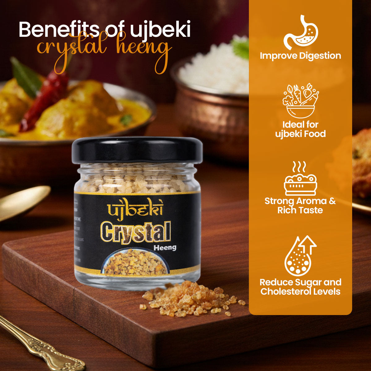 Azuno 100% Pure Crystal Heeng 10gm